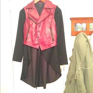 Leather and cloth winter coat Rag and Bone
